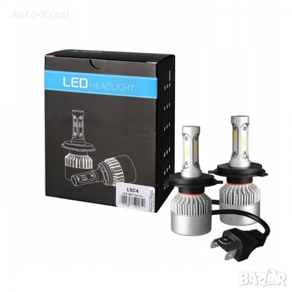 Лед крушки H4 2бр/к-т - 282146, снимка 1