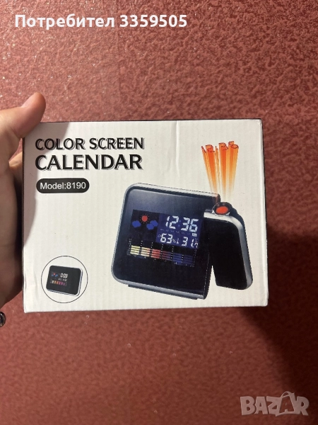 Електронен часовник и термометър , снимка 1