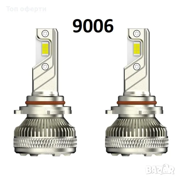 Диодни крушки Мотохама Х16 - 9006 - 12V с вградена охлаждаща система, снимка 1