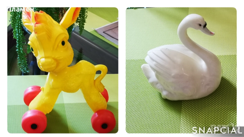 Рядко срещани играчки: магаренце - 30 лв и лебед Schildkrot - 12 лвв, снимка 1