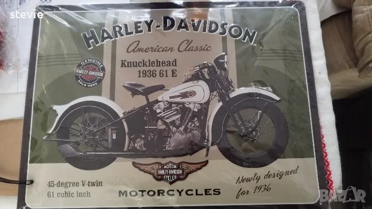 Нова табела Harley-Davidson 40х30, снимка 1