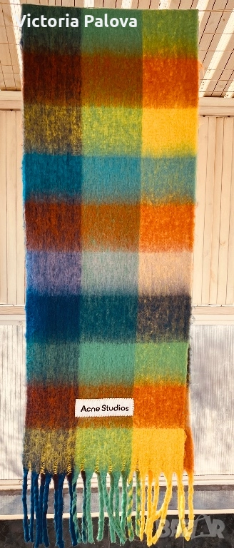 Модна къща ACNE STUDIOS дизайнерски шал лукс алпака мохер, снимка 1