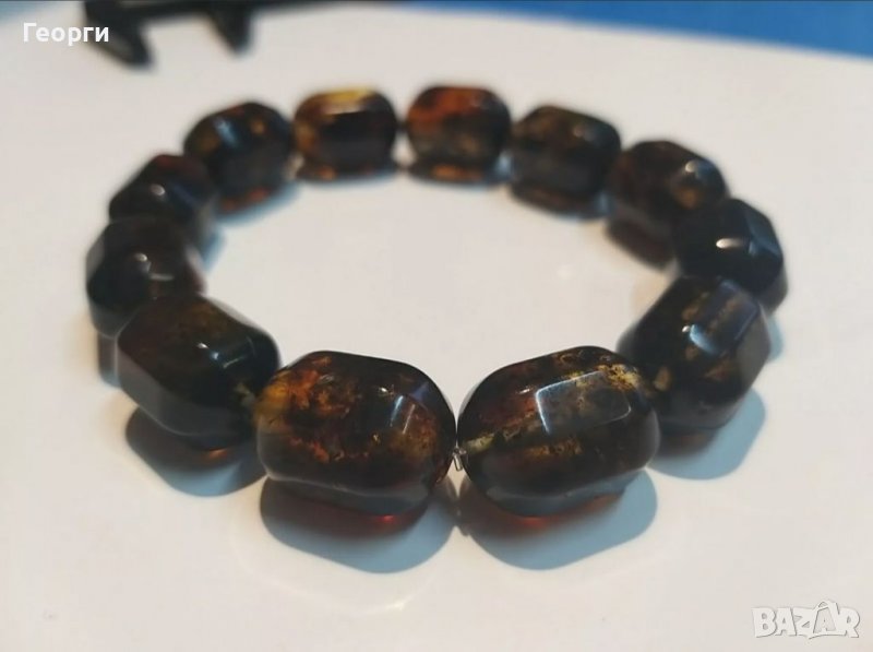 Красива гривна от естествен балтийски кехлибар 120 карата., снимка 1