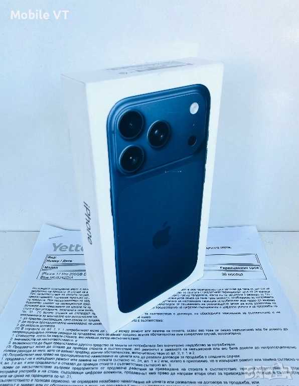 НОВ! НОВ! iPhone 17 Pro 256GB Deep Blue ГАРАНЦИЯ 36 Месеца!, снимка 1