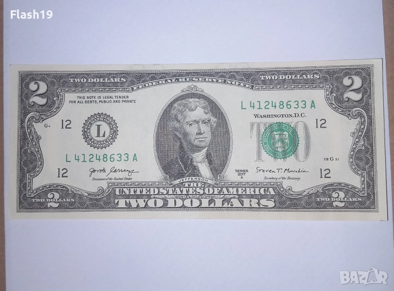 САЩ 2 долара 2017 UNC, снимка 1