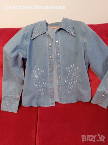 Красива дънкова риза, снимка 1