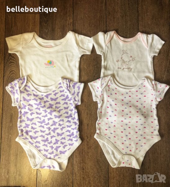 Бебешки бодита за новородени George с къс ръкав 56 см., снимка 1