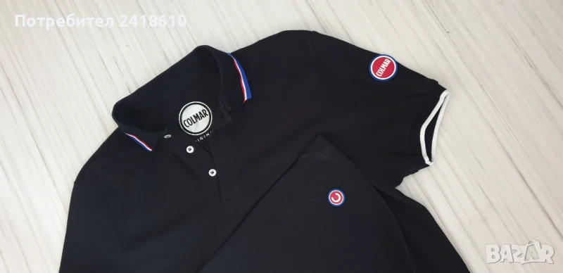 COLMAR Pique Cotton Slim Fit Stretch Mens Size M ОРИГИНАЛНА Тениска!, снимка 1