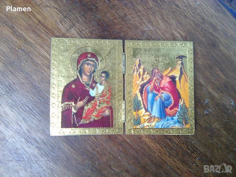 Икона на дева Мария и Христос, снимка 1