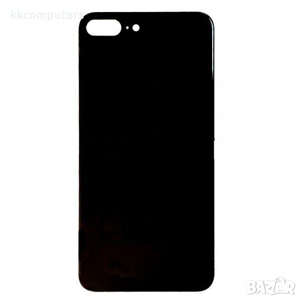 Капак батерия / Задно стъкло (BIG HOLE) за iPhone 8 Plus 5.5 / Черен Баркод : 482367, снимка 1