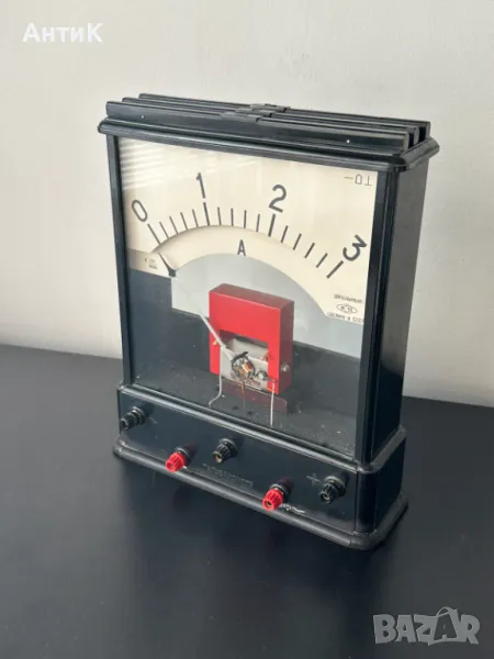 Соц Учебен Амперметър Волтметър СССР 1968 год, снимка 1