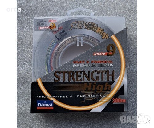 Плетено влакно Daiwa X9 Strength Braid 300 м Multi Color, снимка 1