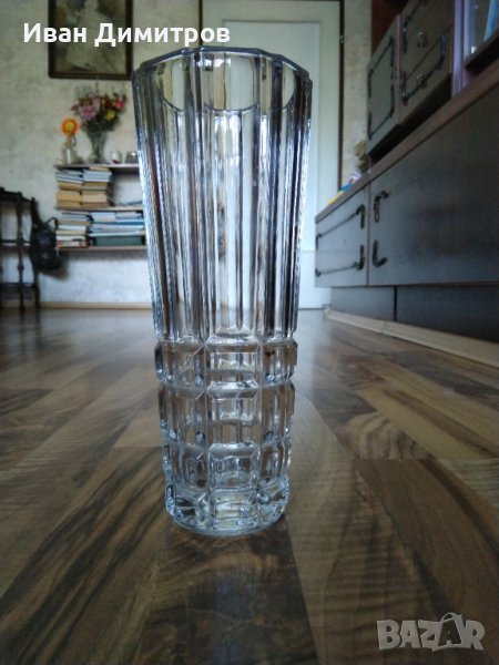 Масивна кристална ваза, снимка 1