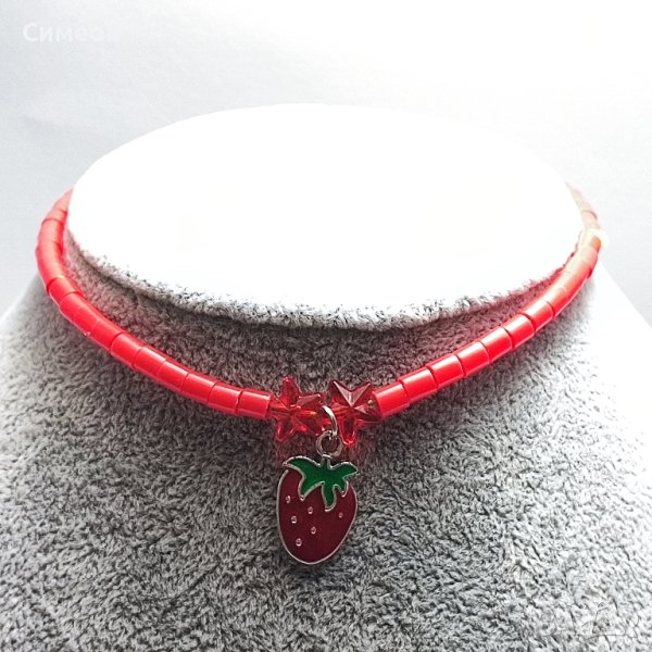 Колиета и гривни от камъчета и мъниста , снимка 1