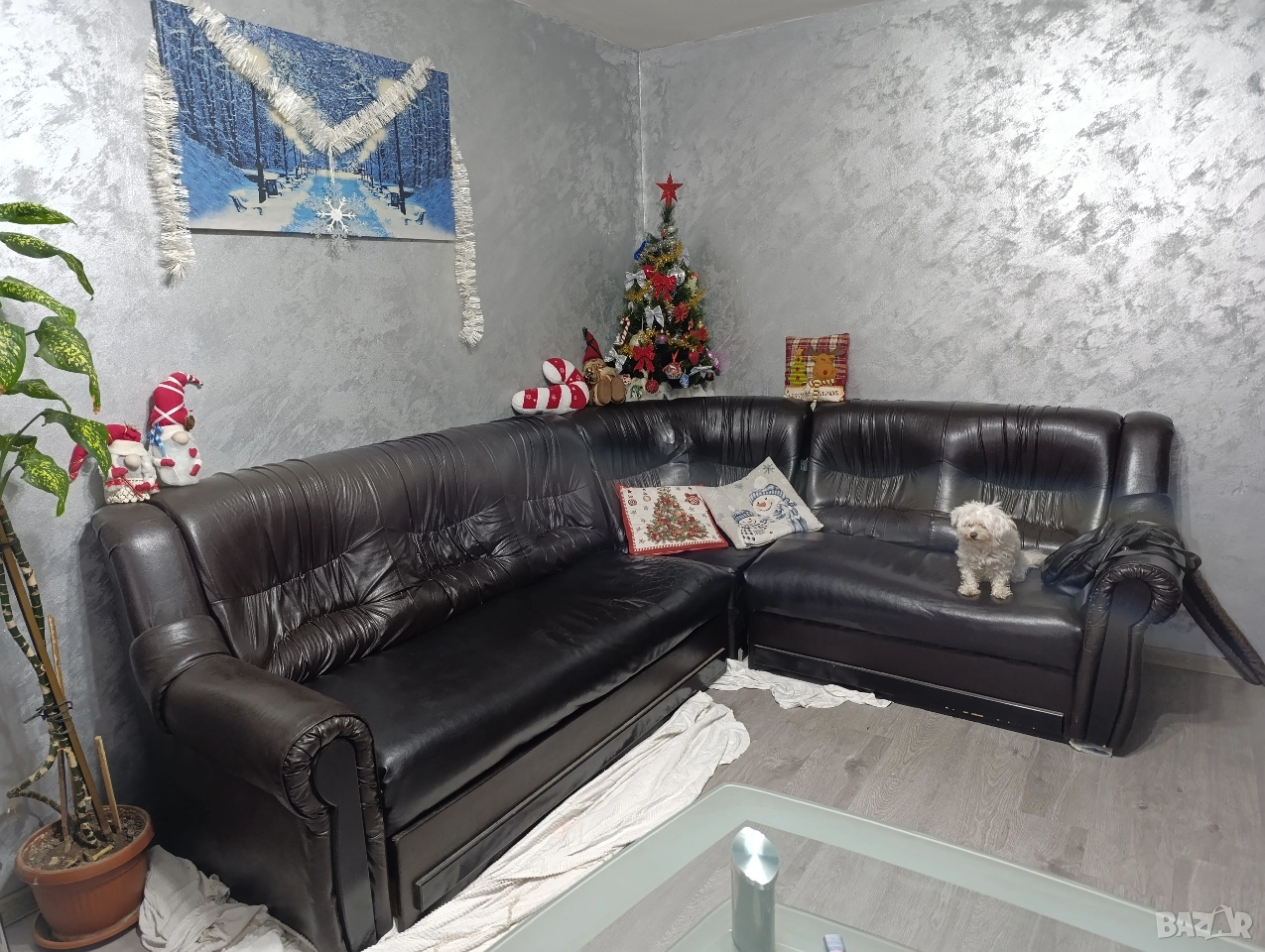 Ъглов Диван еко кожа260/220, снимка 1