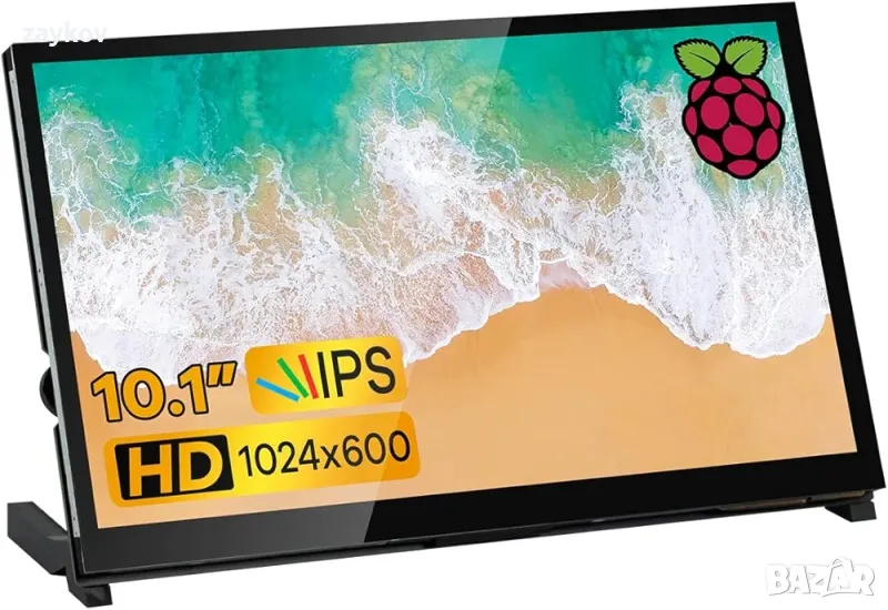 10,1-инчов IPS LCD сензорен дисплей Панел 1024×600 капацитивен екран HDMI, снимка 1