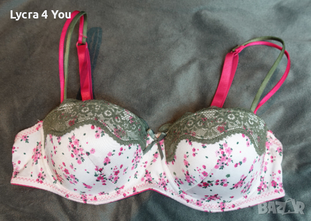 Janina - 75B сутиен с цветя, снимка 8 - Бельо - 36556617