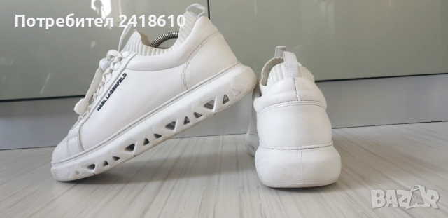 Karl Lagerfeld Leather Mens Size 42/26.5см ОРИГИНАЛ! Мъжки спортно - елегантни обувки / кецове/ есте