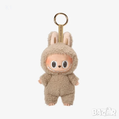 Labubu Бежов цвят Exciting Macaron Toffee, Лабубу ключодържател 17см, снимка 2 - Плюшени играчки - 51373465