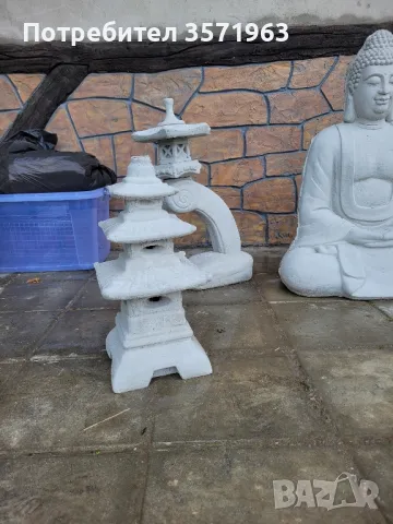 Градински фигури от бетон японски фенер/пагода, снимка 3 - Градински мебели, декорация  - 47400135