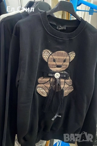 🤍#Блуза #мече #Памук Стандарт размер (С М Л) 12€ , снимка 2 - Блузи с дълъг ръкав и пуловери - 53435009