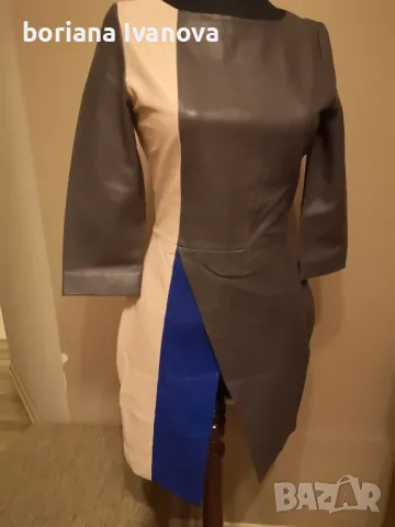 Красива кожена рокля намалям на 55лв , снимка 2 - Рокли - 48668138
