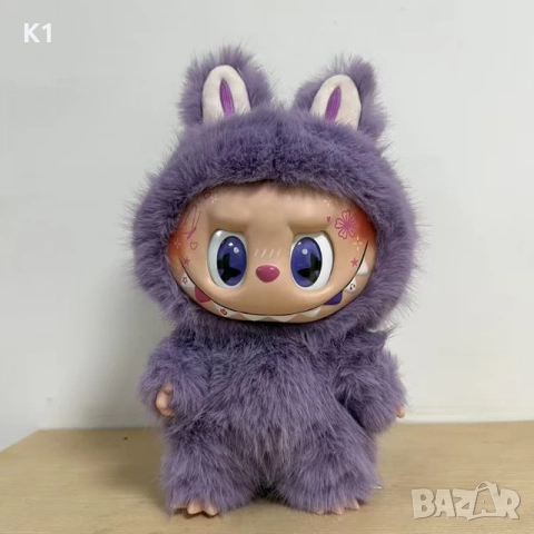 Labubu Zimomo Angel 38cm Розово/Лилаво The Monsters Лабубу, снимка 3 - Плюшени играчки - 51608019