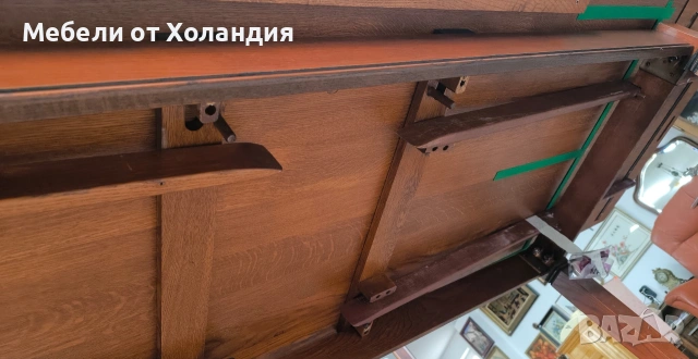 Голяма разтегателна трапезна маса от дъб, снимка 9 - Маси - 53201601