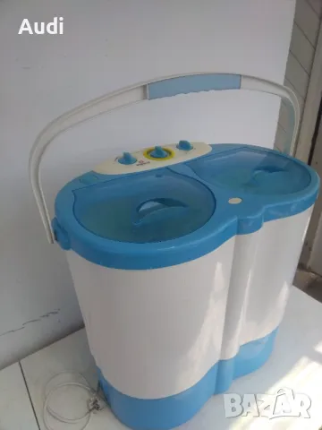 ALPINA преносима мини пералня с отделна камера за центрофуга.  Капацитет 3кг пране  Мощност 230W, снимка 9 - Перални - 50114113