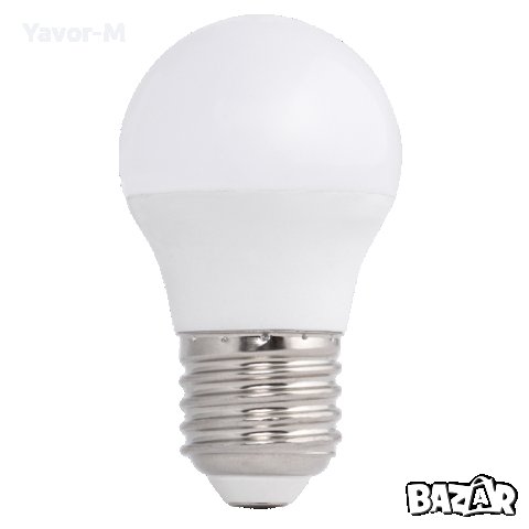 LED Лампа, Топка 5W, E27, 4000K, 220-240V AC, Неутрална светлина, Ultralux - LBL52740, снимка 1 - Крушки - 40861578