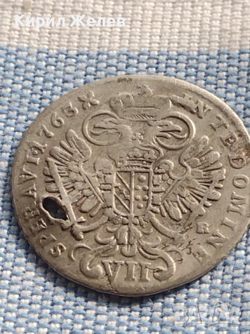 Сребърна монета 7 кройцера 1763г. Франц първи Свещена Римска Империя 13610, снимка 10 - Нумизматика и бонистика - 42969974