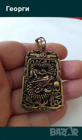 Бронзов амулет-1, снимка 2 - Колекции - 50105469