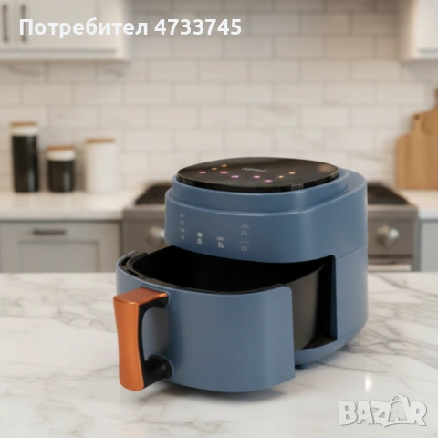 Дигитален въздушен фритюрник Cheffinger Led Air Fryer 1400W - 8L, снимка 6 - Фритюрници - 53438190