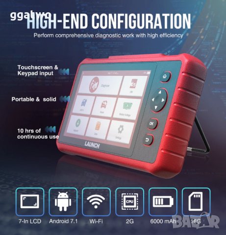 Автомобилна диагностика LAUNCH CRP909X, снимка 2 - Аксесоари и консумативи - 27745897