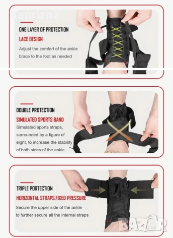 Ортеза за глезен със странични укрепващи елементи, снимка 6 - Ортези и протези - 51039704