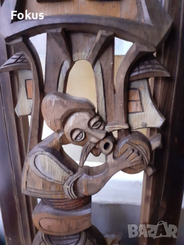 Уникална стара българска дърворезба, снимка 4 - Антикварни и старинни предмети - 53418179