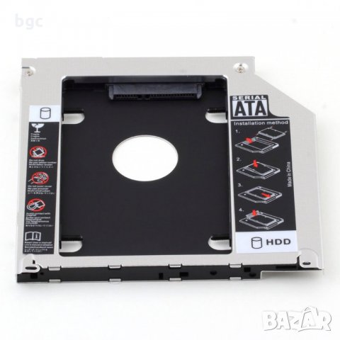 APPLE MacBook Pro Адаптер за Втори Диск HDD/SSD за Лаптоп Кеди SATA A1278 A1286 A1297 13" 15" 17" , снимка 9 - Части за лаптопи - 28476386