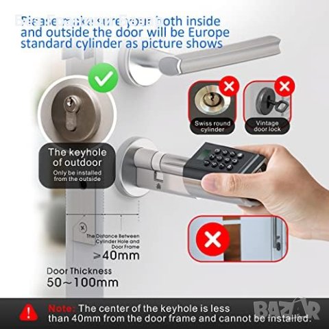 Нова Електронна Брава WELOCK Безключово Управление Bluetooth Код за дом, снимка 7 - Друга електроника - 43069494