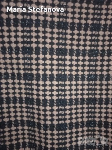 Ефектно пончо в черно и кафяво , снимка 2 - Палта, манта - 38791712