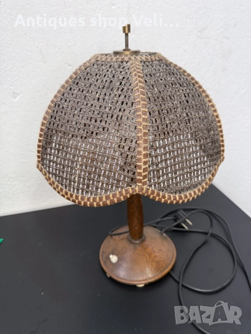 Ръчно изработена дървена лампа №7377, снимка 5 - Антикварни и старинни предмети - 51594705