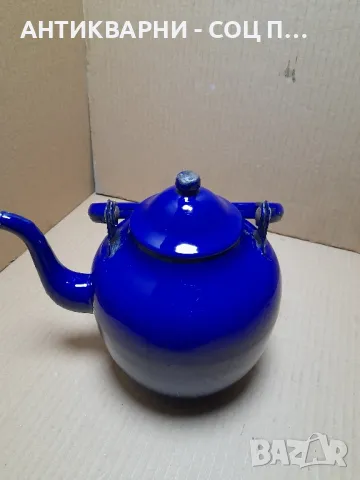 Соц Стар Емайлиран Чайник., снимка 6 - Антикварни и старинни предмети - 48605564