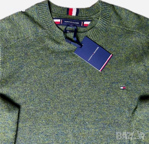 Tommy Hilfiger - Мъжки пуловер ( Мериносова Вълна 100%  ) / XXL