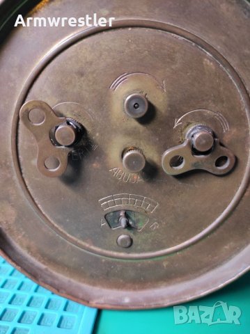 Немски Механичен Часовник Будилник Хамбург Американ , снимка 9 - Антикварни и старинни предмети - 37113103