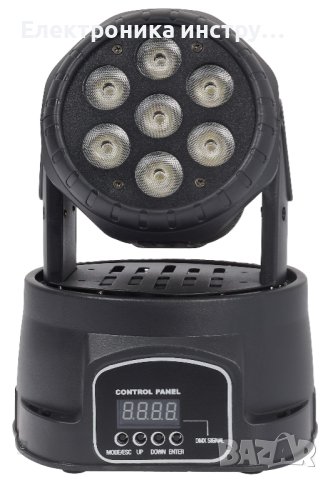 Двойна движеща се LED глава - Диско ефект тип BEAM движеща се глава, снимка 2 - Друга електроника - 43156686