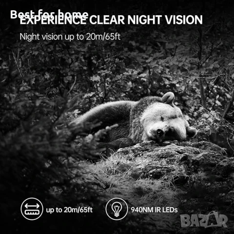 Камера за дива природа Coollia 20MP 1080P HD, снимка 6 - Камери - 50905743