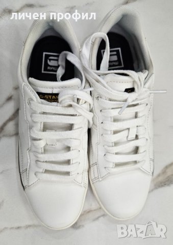 Сникърси/Кецове G-Star Raw Cadet Lea Logo M 2312 2523 White-Blk 1909, снимка 2 - Спортни обувки - 44126586