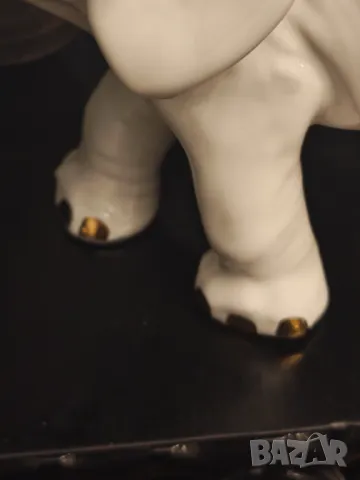 Стар руски порцеланов слон от 70 те, снимка 6 - Декорация за дома - 49484832