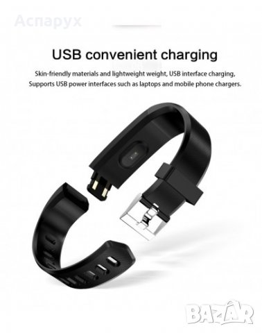 Фитнес блутут гривна Lefun Smart Bracelet - часовник с измерване на кръвно налягане, пулс, крачки, снимка 2 - Фитнес уреди - 32513703