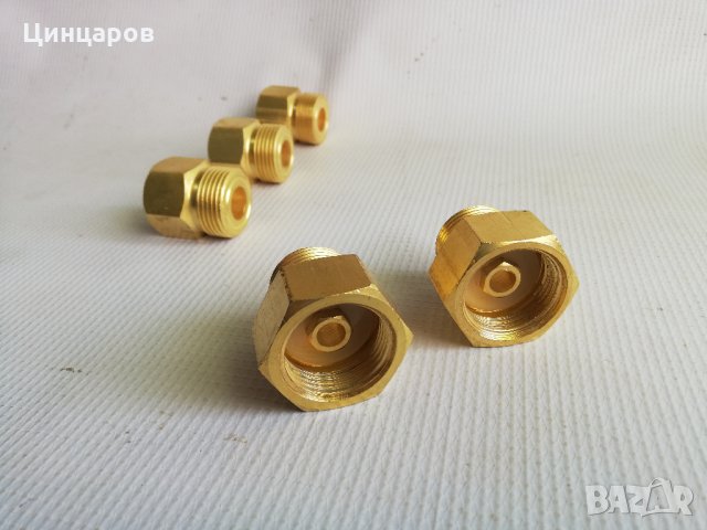 Преход,редукция от кран бутилка газова към редуцир вентил, снимка 6 - Други машини и части - 32955394