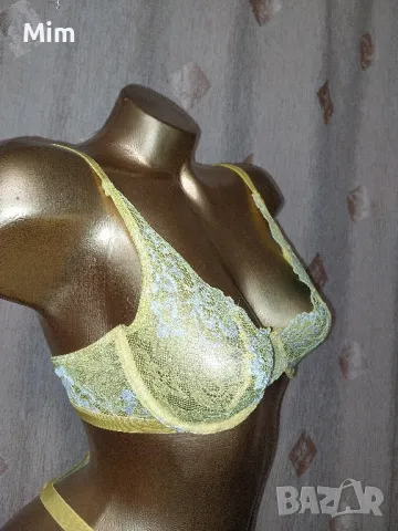S Жълт дантелен сутиен , снимка 3 - Бельо - 49187894
